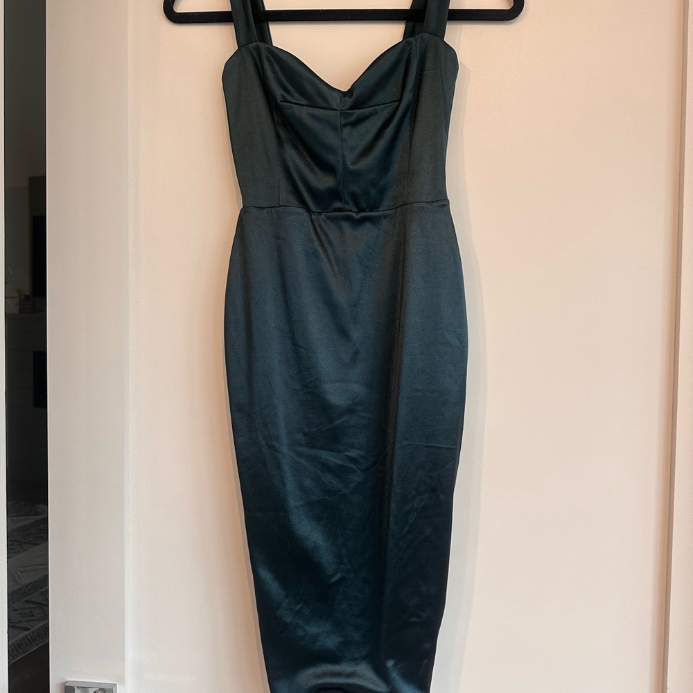 Nookie Dark Green Midi Dress